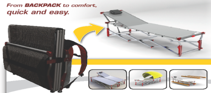 The Dynamic Hammock: collapsible hammock that packs into a wearable backpack (U.S. Patent No. 8,745,782)